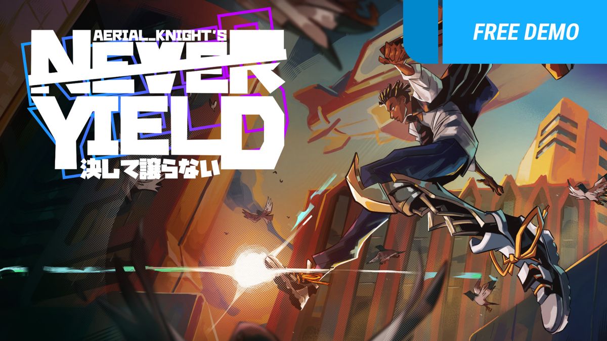 Never Yield box art for Nintendo Switch